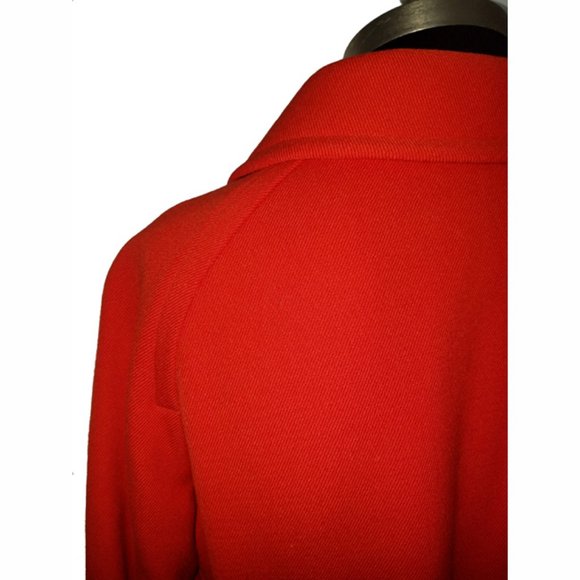 Vtg 60s Rare Wool Gabardine Pant Suit 8 - Picture 8 of 14